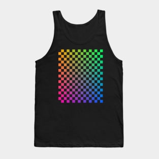 Abstract Color Squares Graphic Design Tank Top